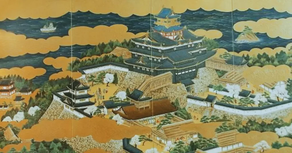 Oda Nobunaga's Azuchi Castle and surrounding scenery