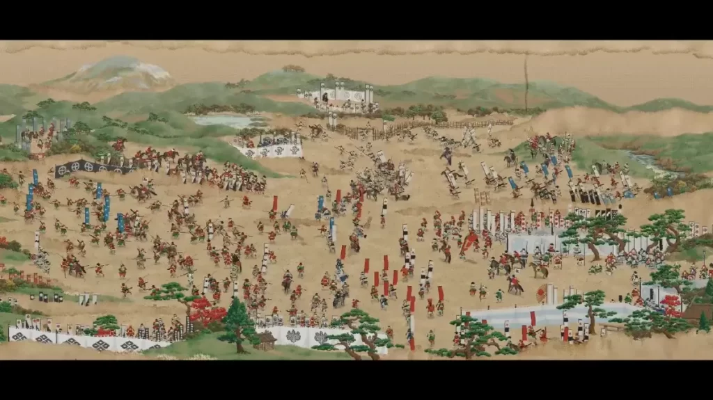 Recreated scene of the Sekigahara Battlefield